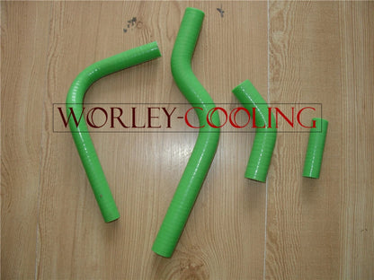 Silicone Radiator Hose for Kawasaki KX250F/KXF250 (2004-2005) Green
