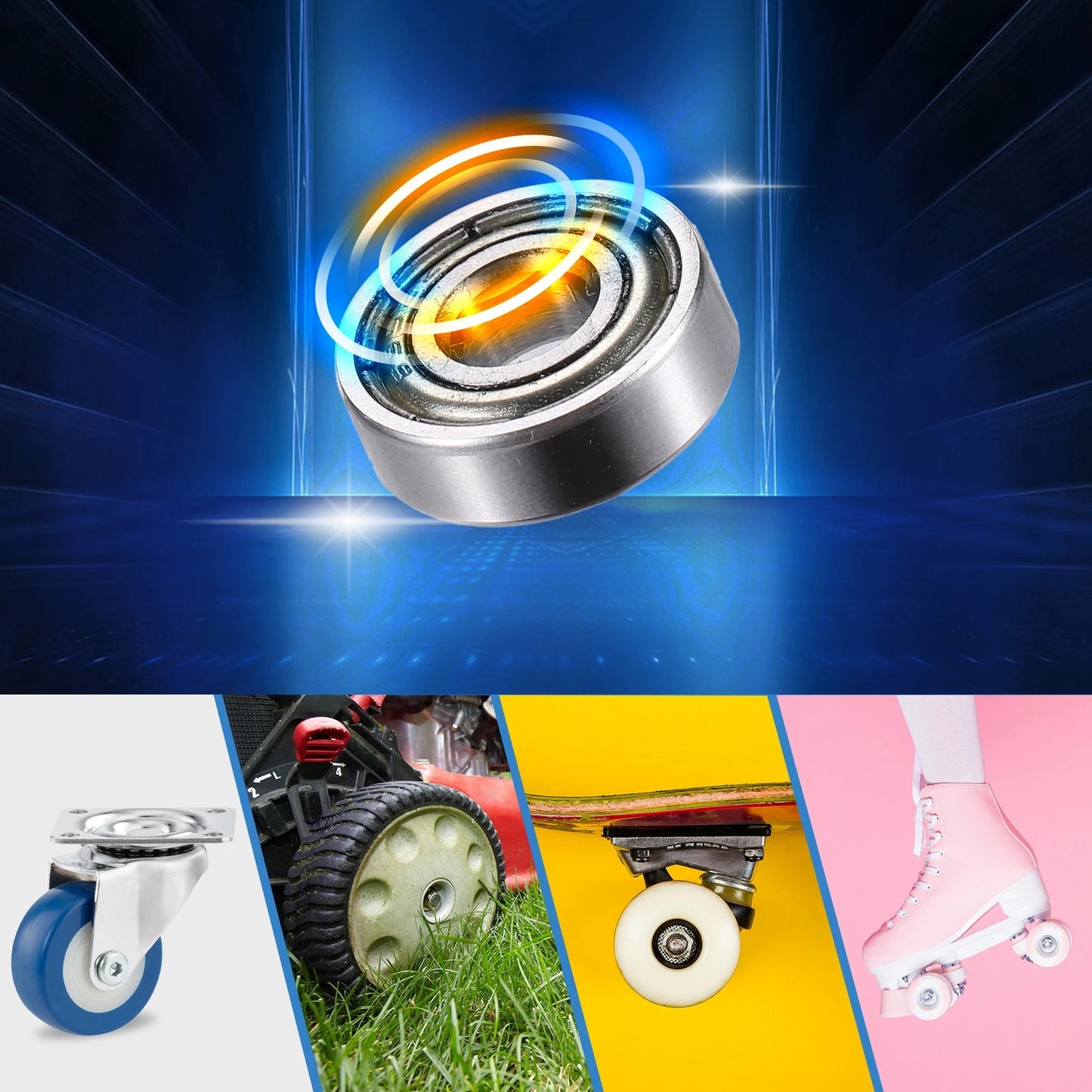 20pcs 5x13x4mm Shielded Deep Groove Ball Bearings for Bearings