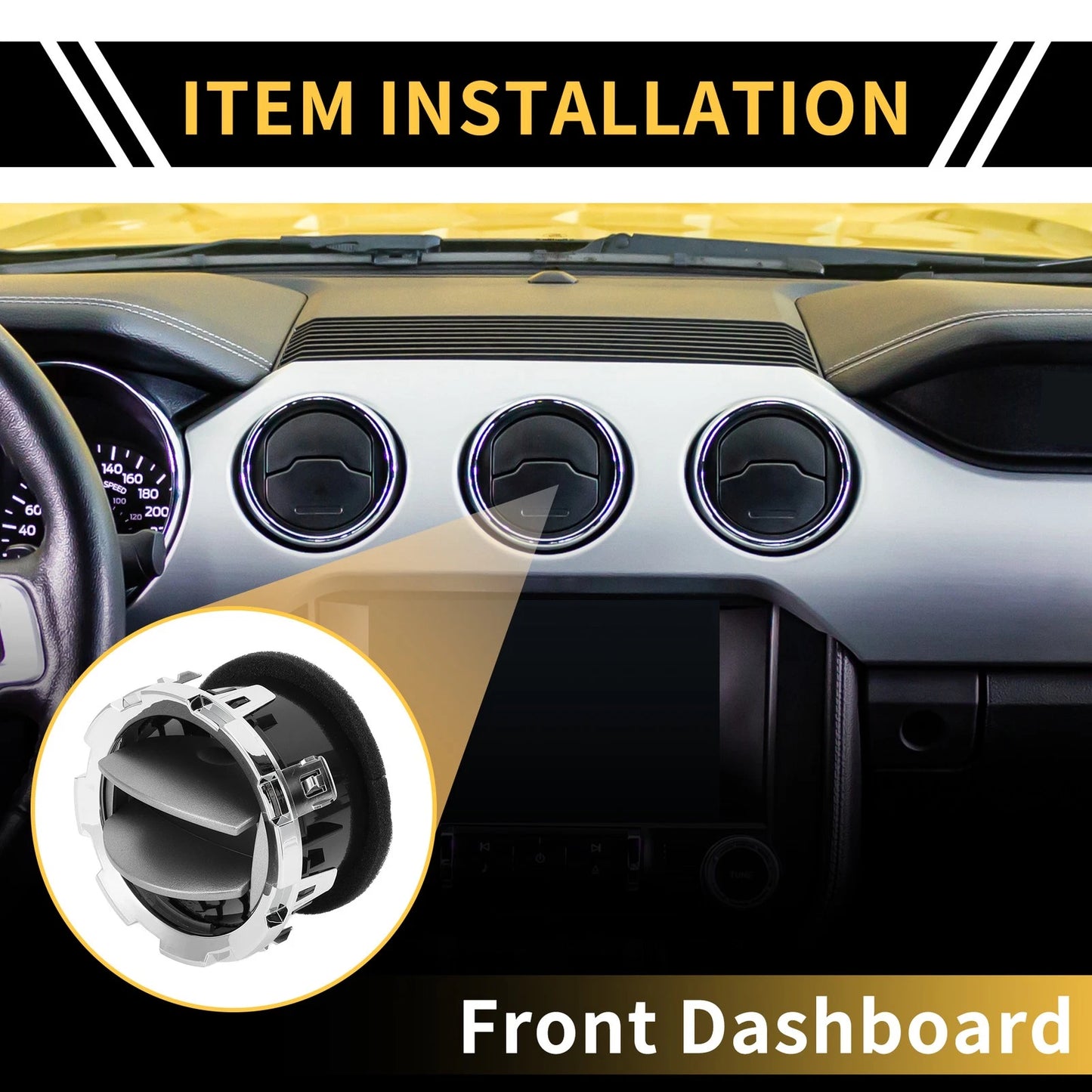Dash AC Heater Air Vent for Ford F-250 F-350 F-450 (2011-2016)