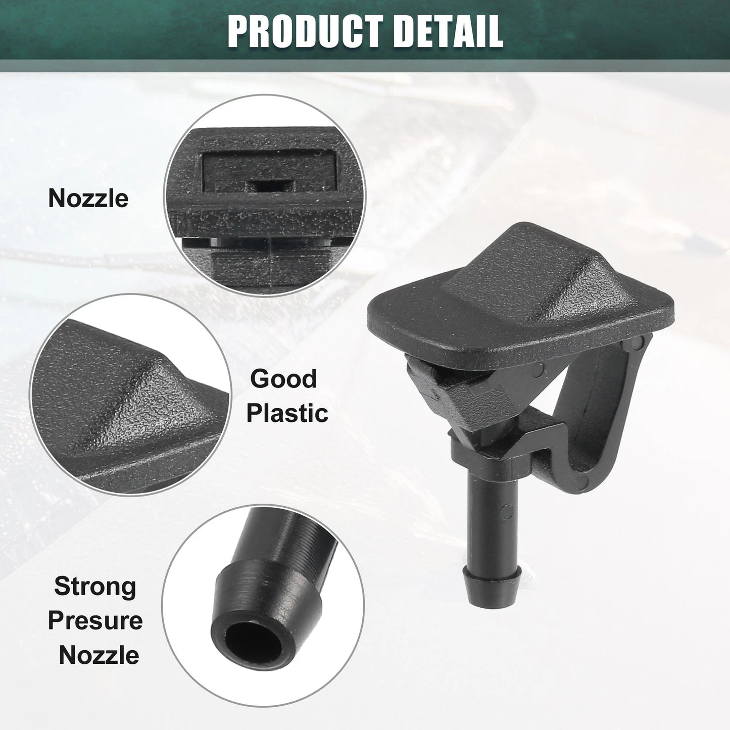 Auto Windshield Washer Nozzle Set for Jeep (2011-2018)