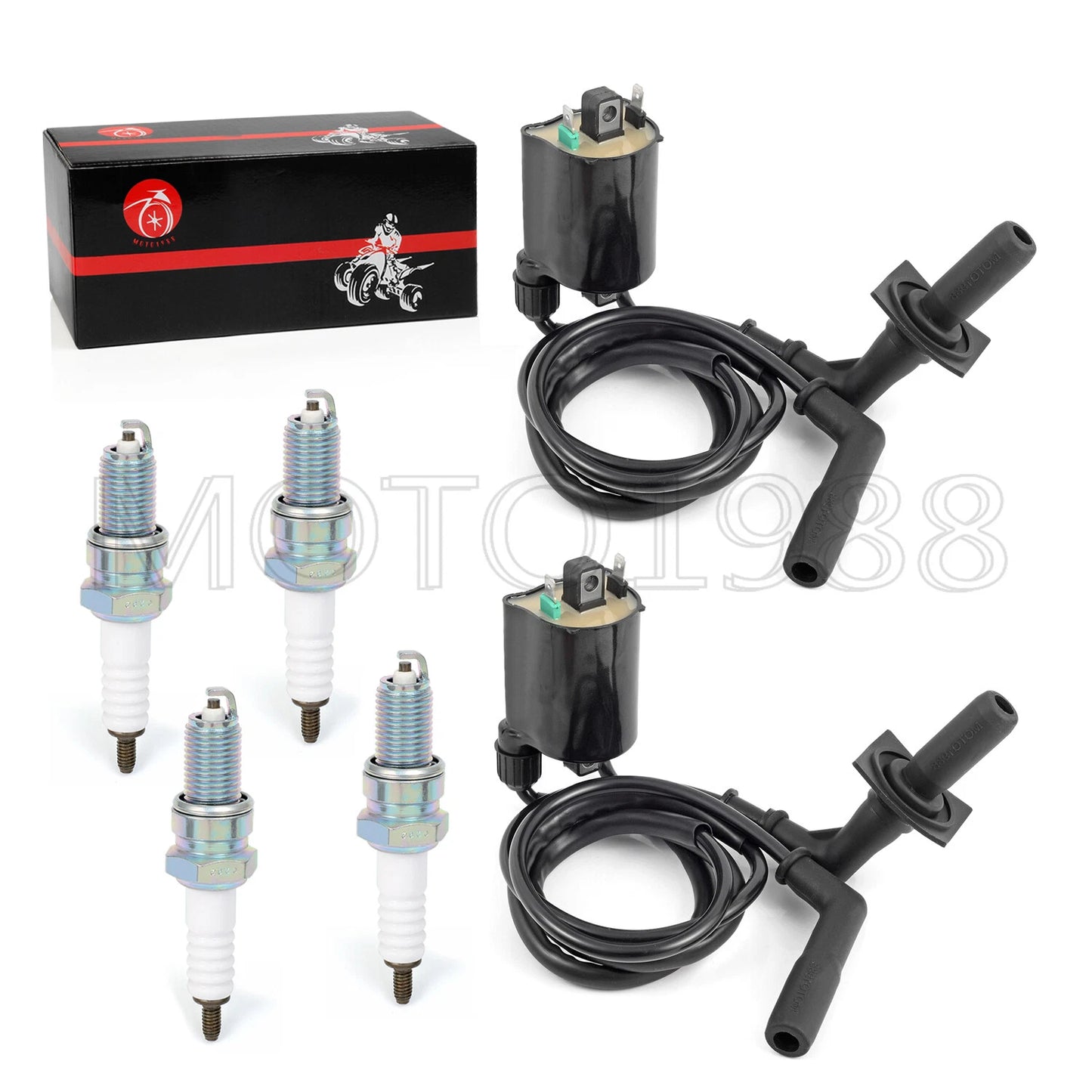 Ignition Coil Spark Plug Cap for HONDA Shadow Spirit 1100 VT1100 (1996-2007)