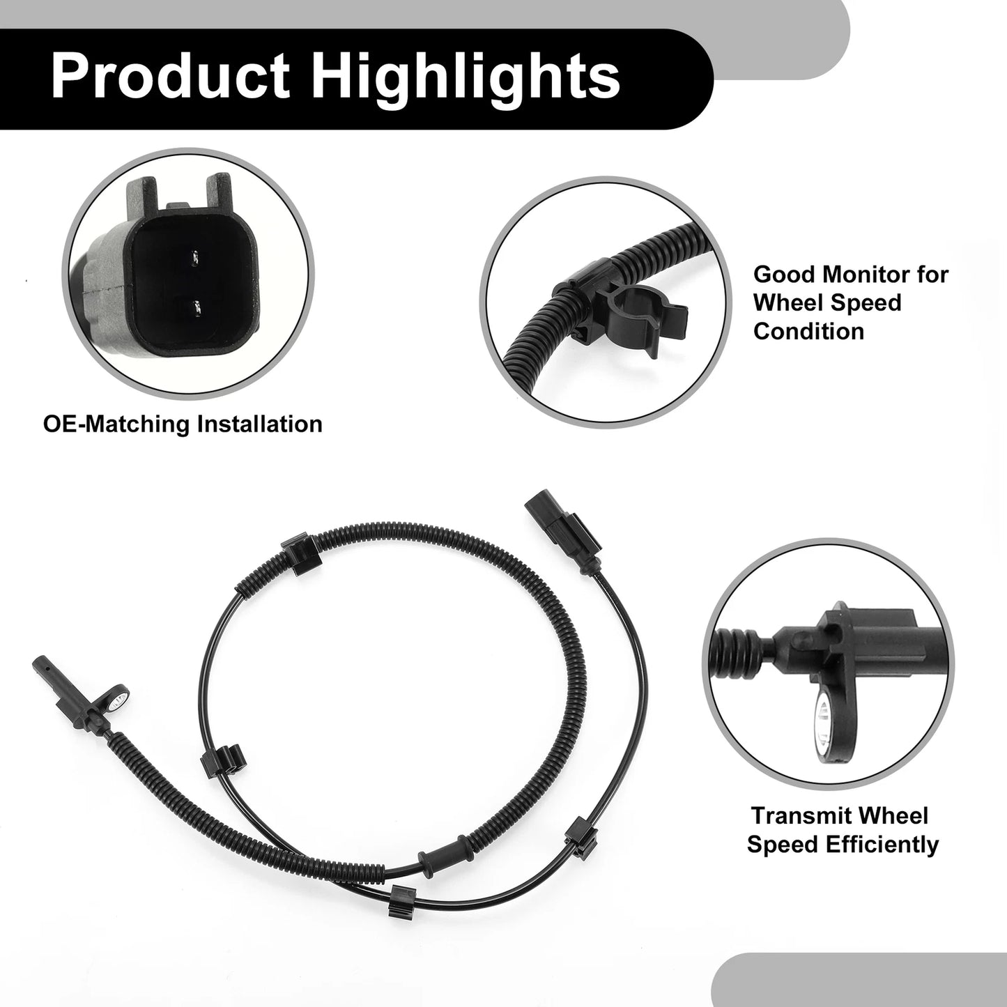 ABS Wheel Speed Sensor for Ford E-350 Super Duty (2010-2019)