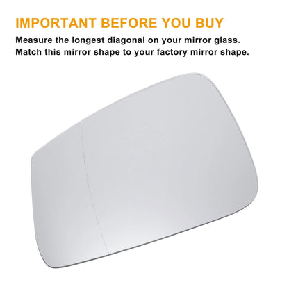 Mirror Left Side White Glass Back Heated for BMW 1 Series F20 F21