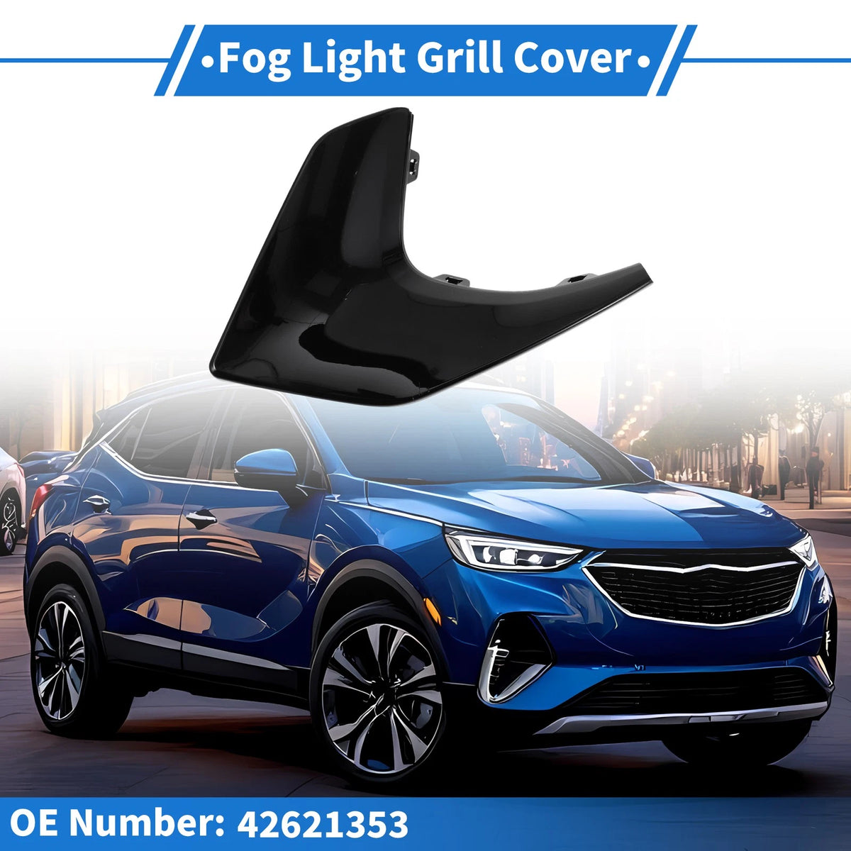 1 Pc Car Front Left Fog Light Grill for Buick Encore GX (2020–2023)
