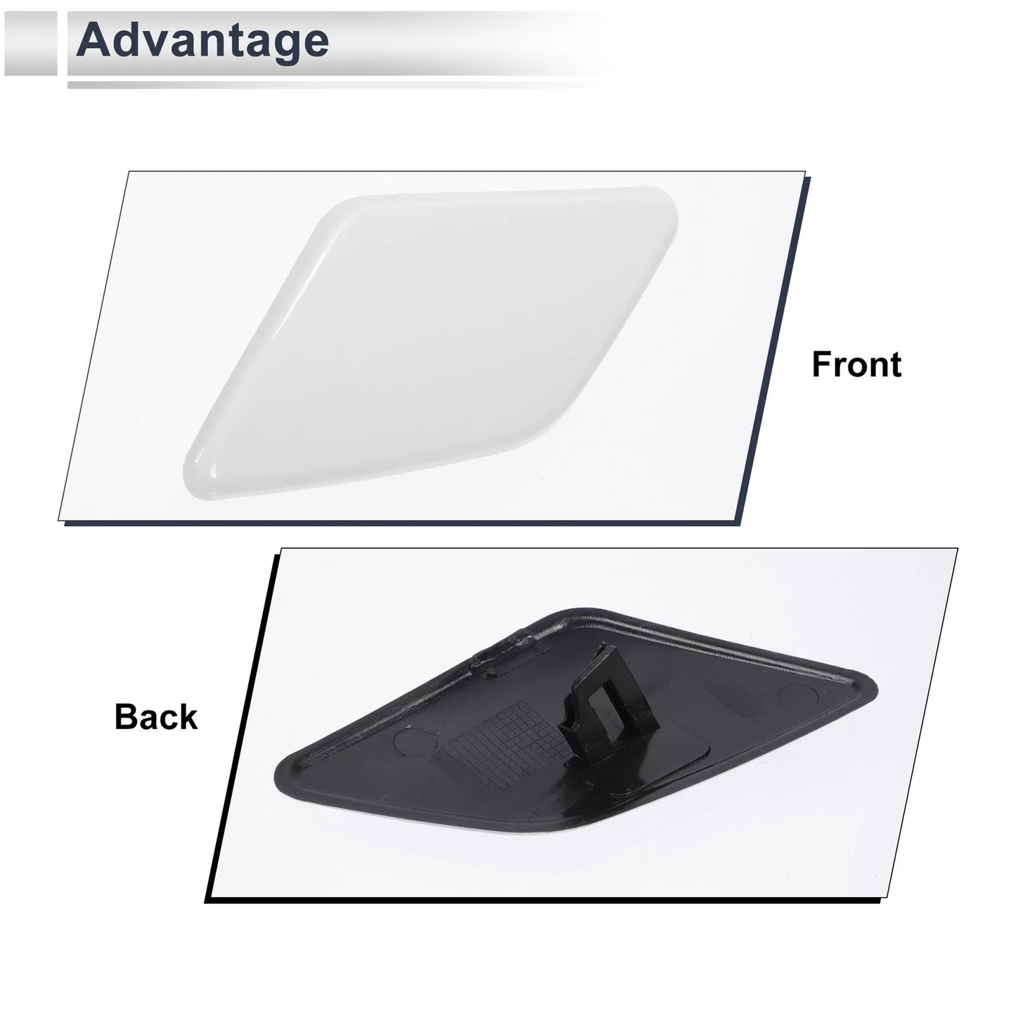 Front Left Bumper Headlight Washer Nozzle Cover for Volvo S40 (2004-2011)
