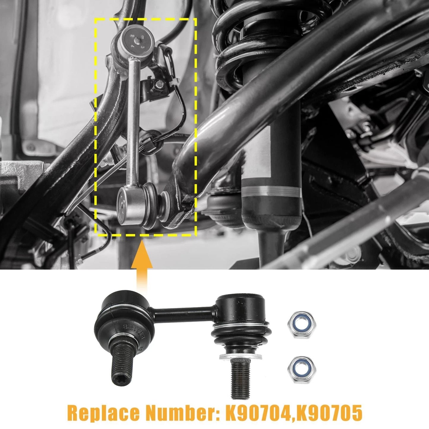 2 x Front Sway Bar Links for Toyota Tacoma (2001–2004)