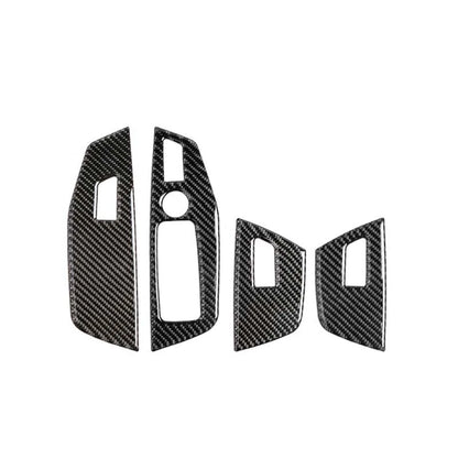Carbon Fiber Door Window Switch Buttons Cover Trim Fit For BMW X3 X4 2018-2021