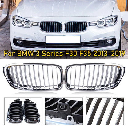 Chrome Kidney Grille Pair for BMW 3-Series F30 F31 (2012-2018)