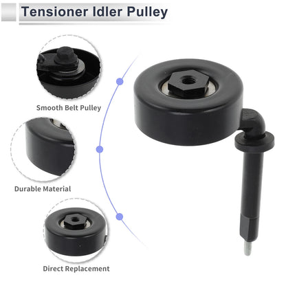 Drive Belt Idler Pulley for BMW 330d (1999-2010) - Black 1 x Piece