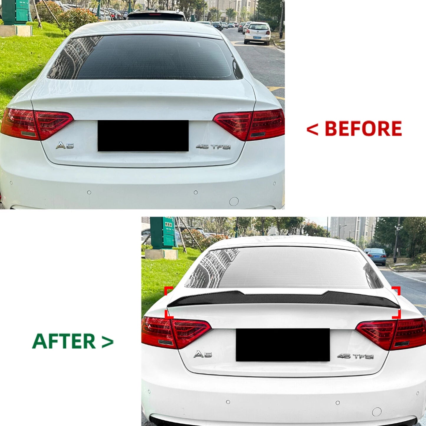 Rear Boot Spoiler Lip for Audi A5 8T Sportback (2007-2016)