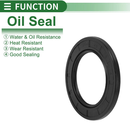 Oil Seal 45x70x5mm NBR Rubber High Pressure Black for Make Model