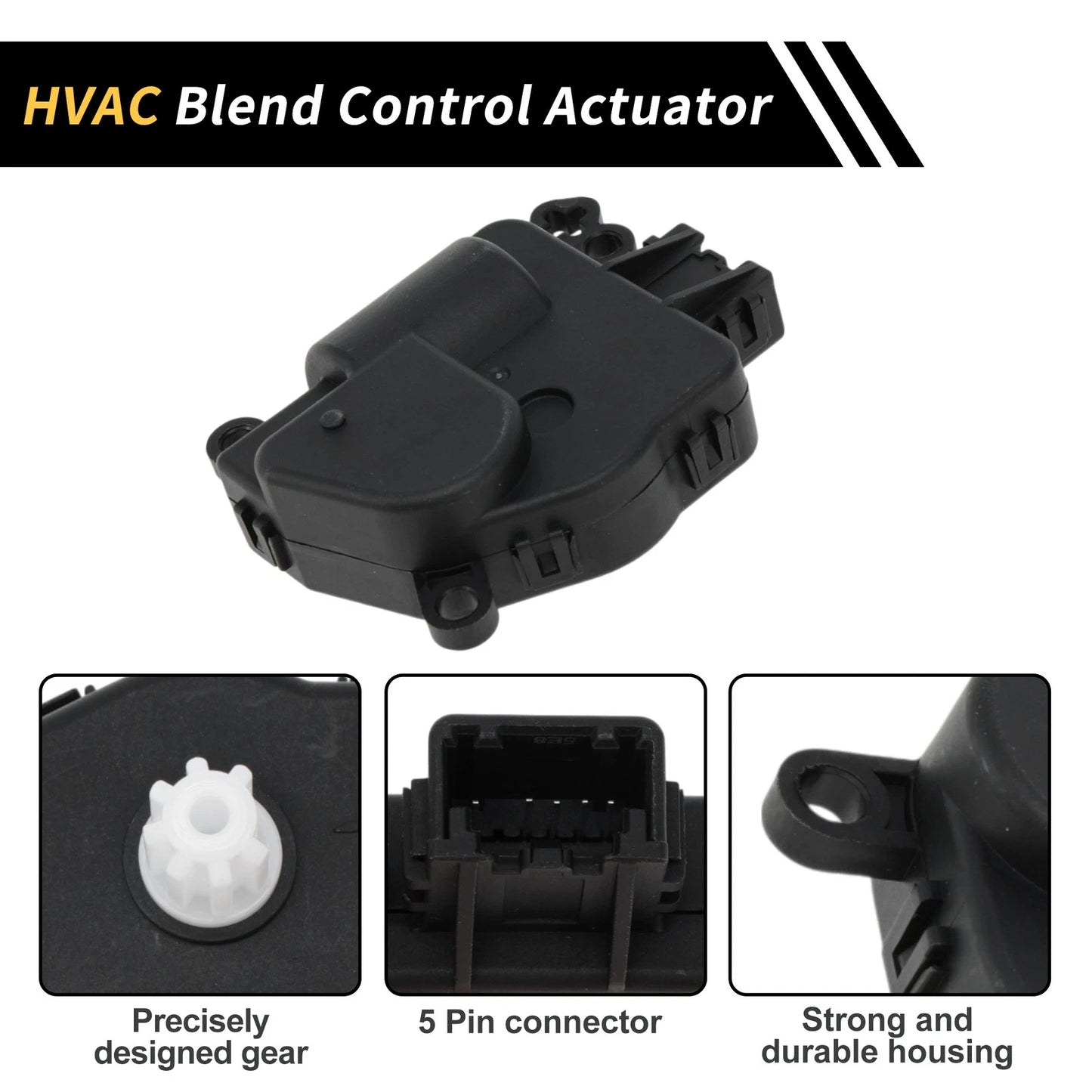 HVAC Heater Blend Door Actuator for Ford Edge (2015-2023)