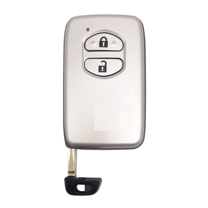 Smart Ignition Key Housing 2 Buttons Silver for Toyota RAV4 Highlander Corolla (2001-2023)