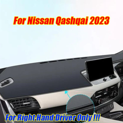 RHD Leather Dashboard Cover Pad Mat for Nissan Qashqai (2023)