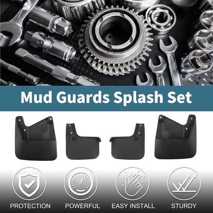 Mud Flaps Splash Guards 1 Set for Toyota Sequoia (2023-2024)
