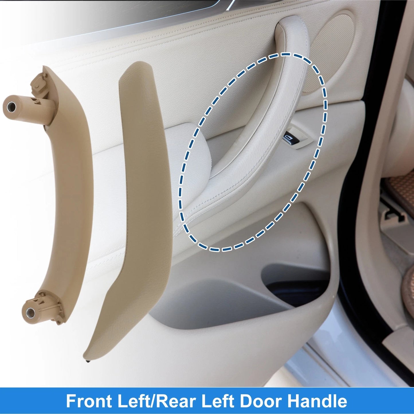 Front Passenger Side Inner Door Panel Handle for BMW X3 F25 (2010-2016) Beige