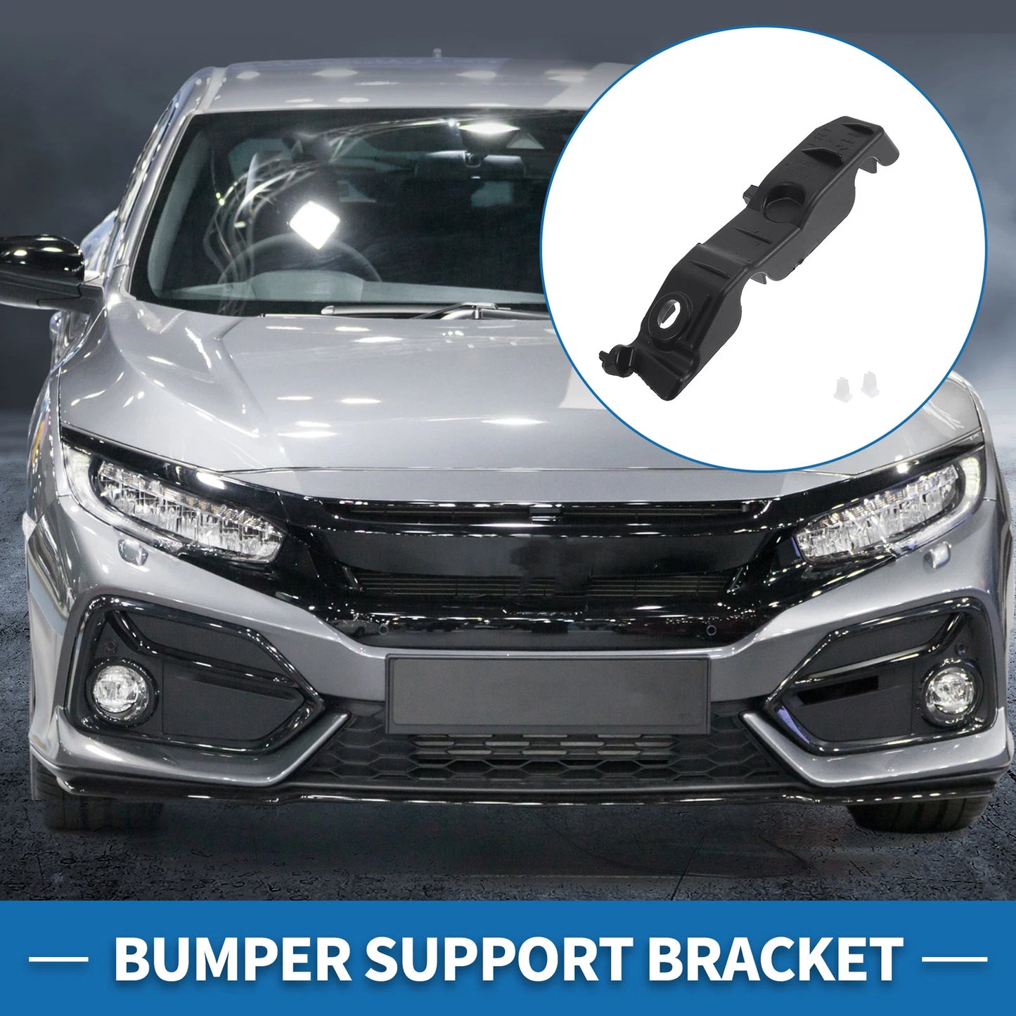 Right Front Bumper Retainer Bracket for Kia Forte (2010-2013)