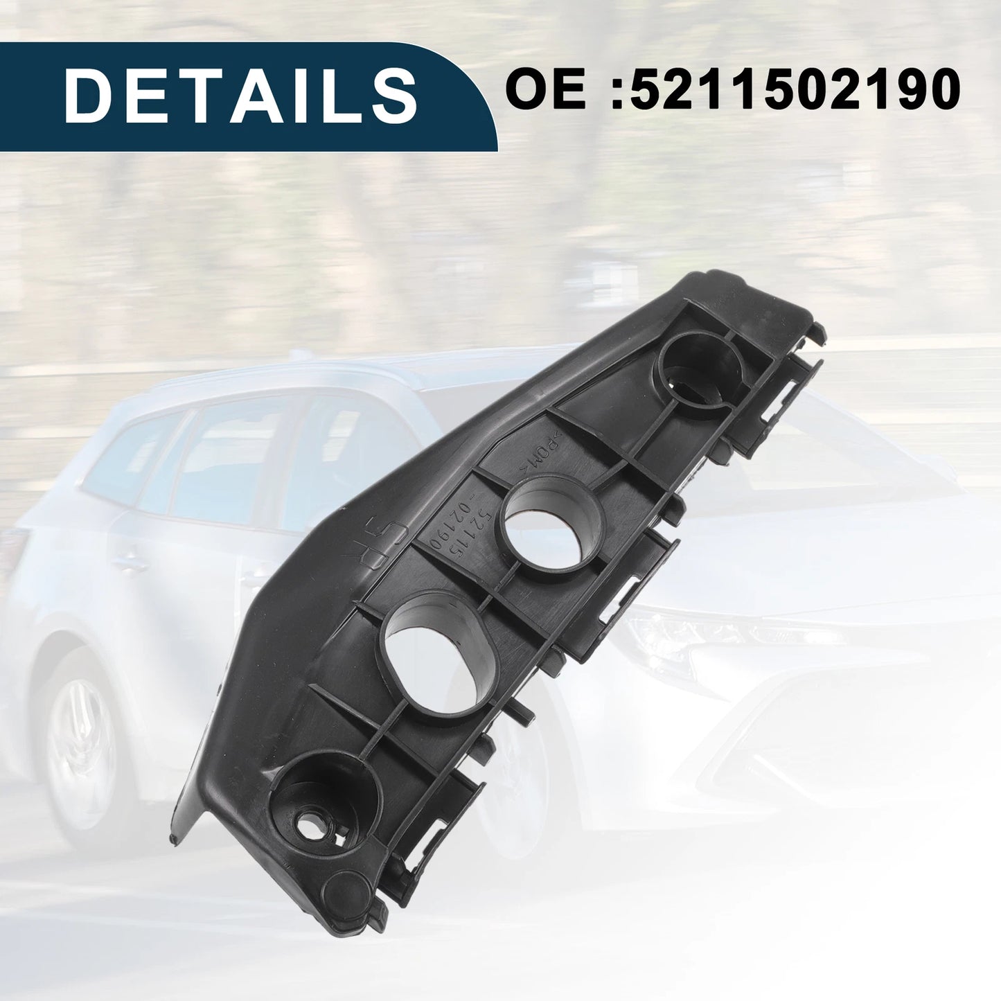 Right Front Bumper Retainer Bracket for Toyota Corolla (2011-2013)