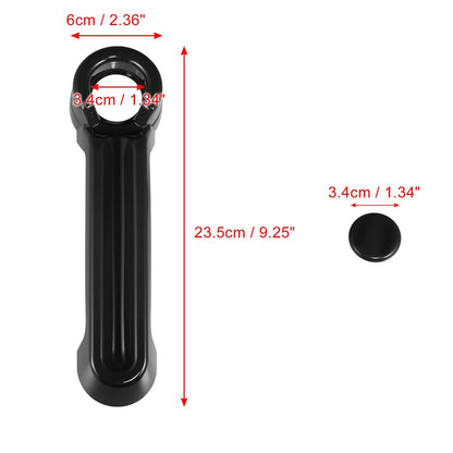 5 x Exterior Door Handle Covers for Jeep Wrangler 2007-2018, Dodge Black