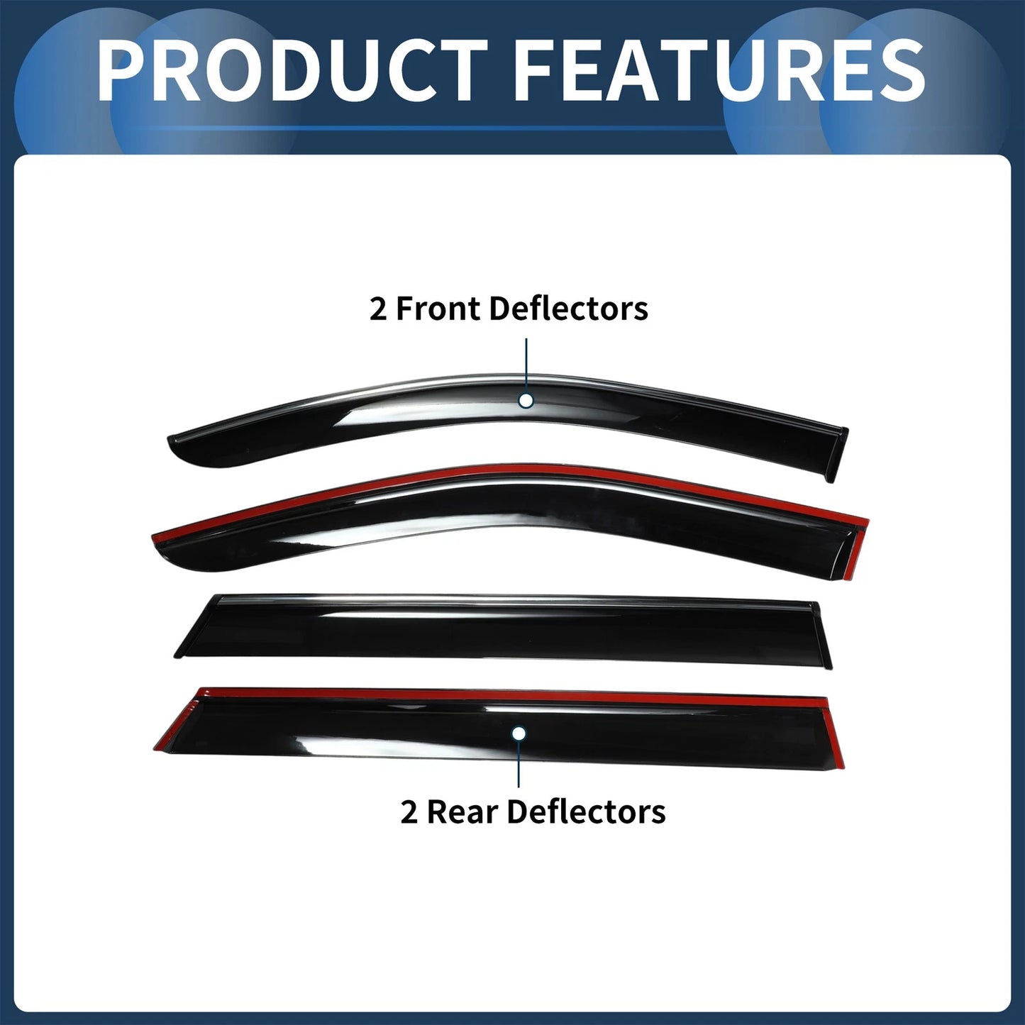 Window Deflectors 1 Set for Kia Sorento (2021)
