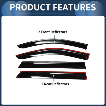 Window Deflectors 1 Set for Kia Sorento (2021)