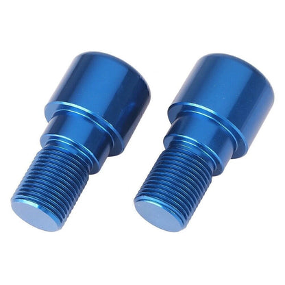 18mm Blue Handlebar Grips & End Cap Plugs for Motorcycle Dirt Bike