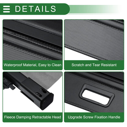 Retractable Cargo Cover for Toyota Verso (2009-2018) Aluminum Alloy