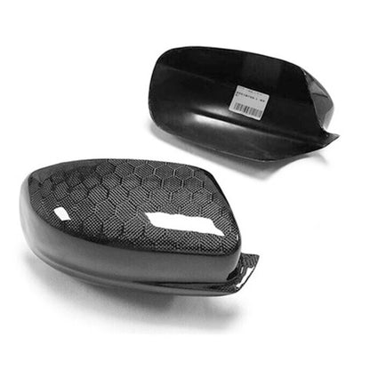 Real Honeycomb Carbon Fiber Add-on Mirror Cover Caps for Dodge Charger 2011-2021