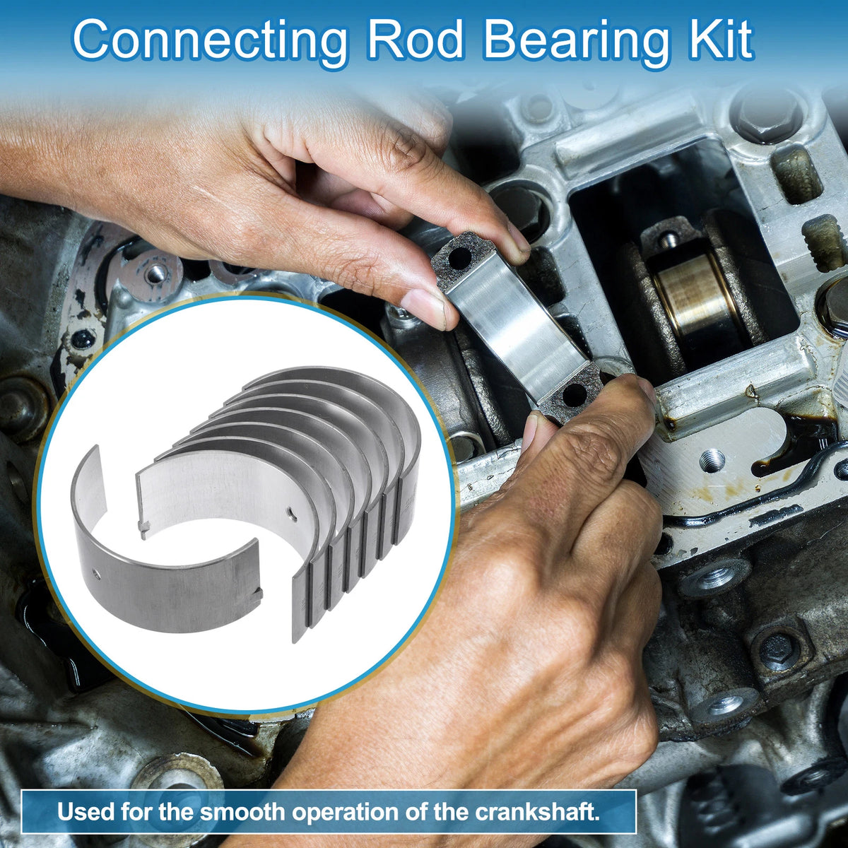 8 x Connecting Rod Bearing Set for Toyota DYNA (1972-1984)