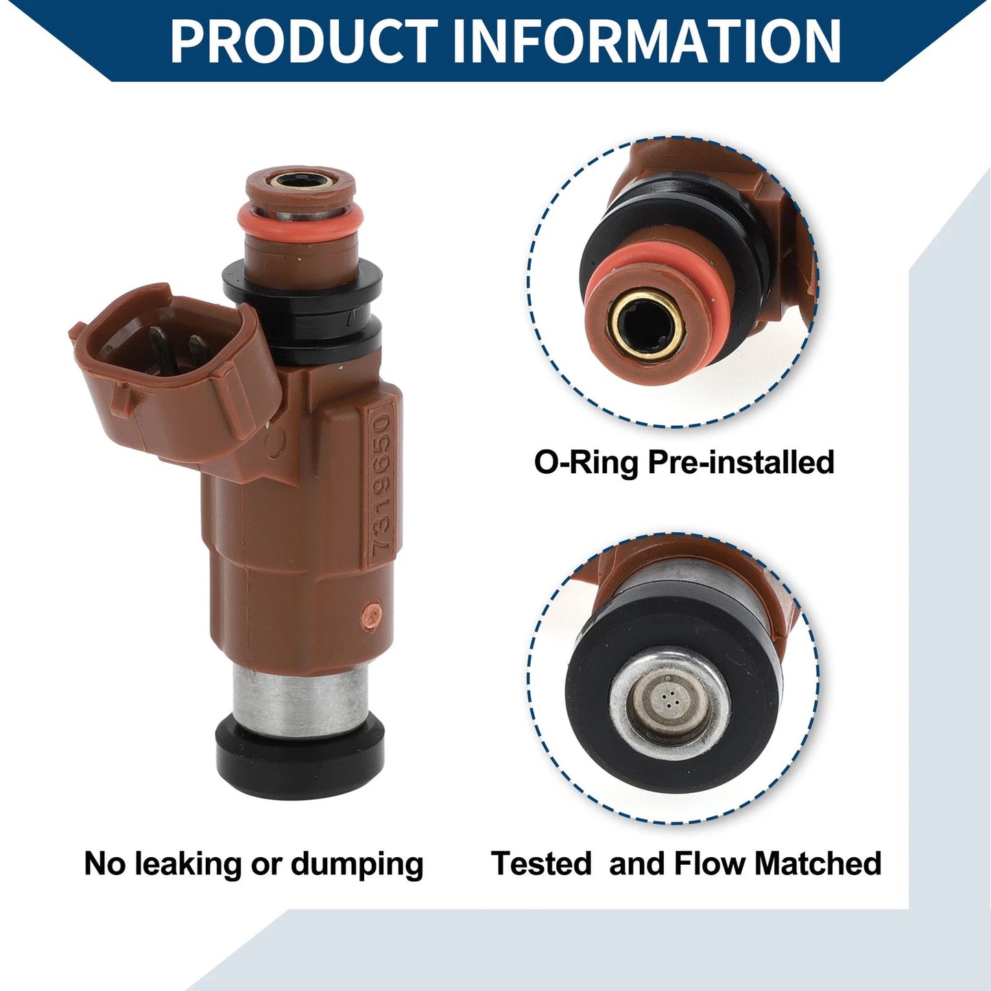 Fuel Injector for Mazda 626 ES 2.0 (2000-2001) 1 Pc Brown