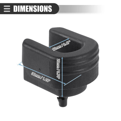 Rear Tailgate Bushing Plastic for Chevy Silverado Black