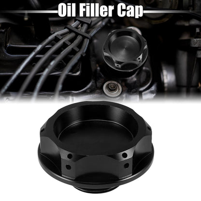 Black Oil Filler Cap Cover for Subaru Impreza, Outback, Legacy