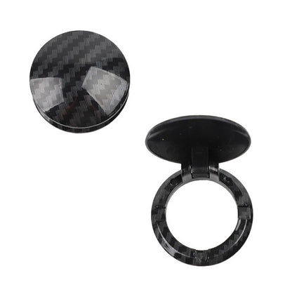 Carbon Fiber Cover Sticker for Car Engine Start Stop Button Dashboard