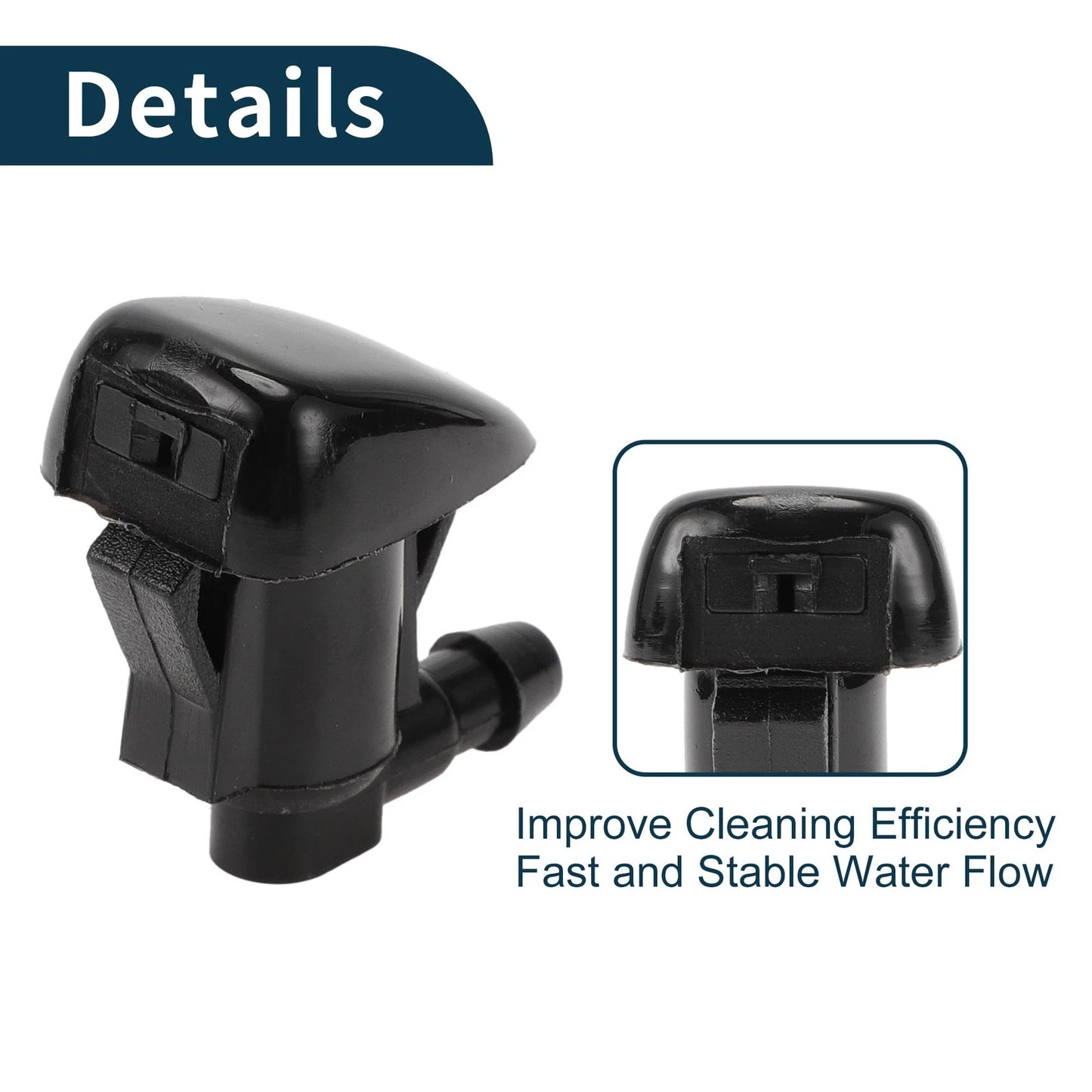Windshield Washer Nozzle & Gasket for Jeep (2011-2018) - 1 Set