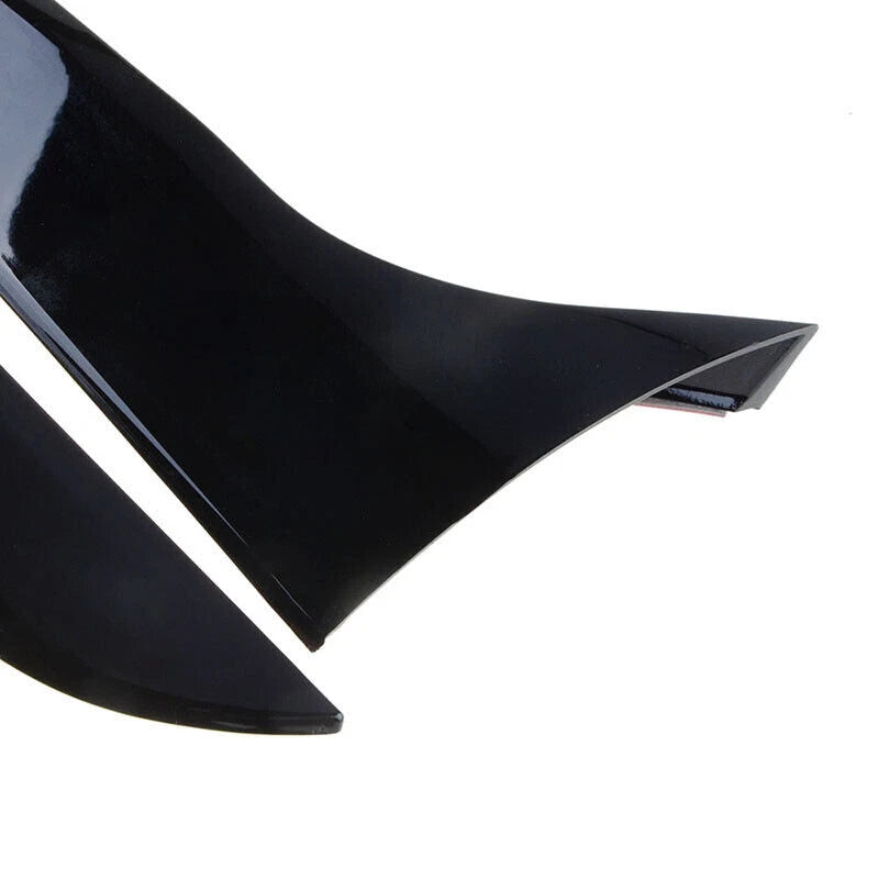 Gloss Black Rear Window Side Wing Spoilers for Audi A4 B8 Allroad (2009-2016)