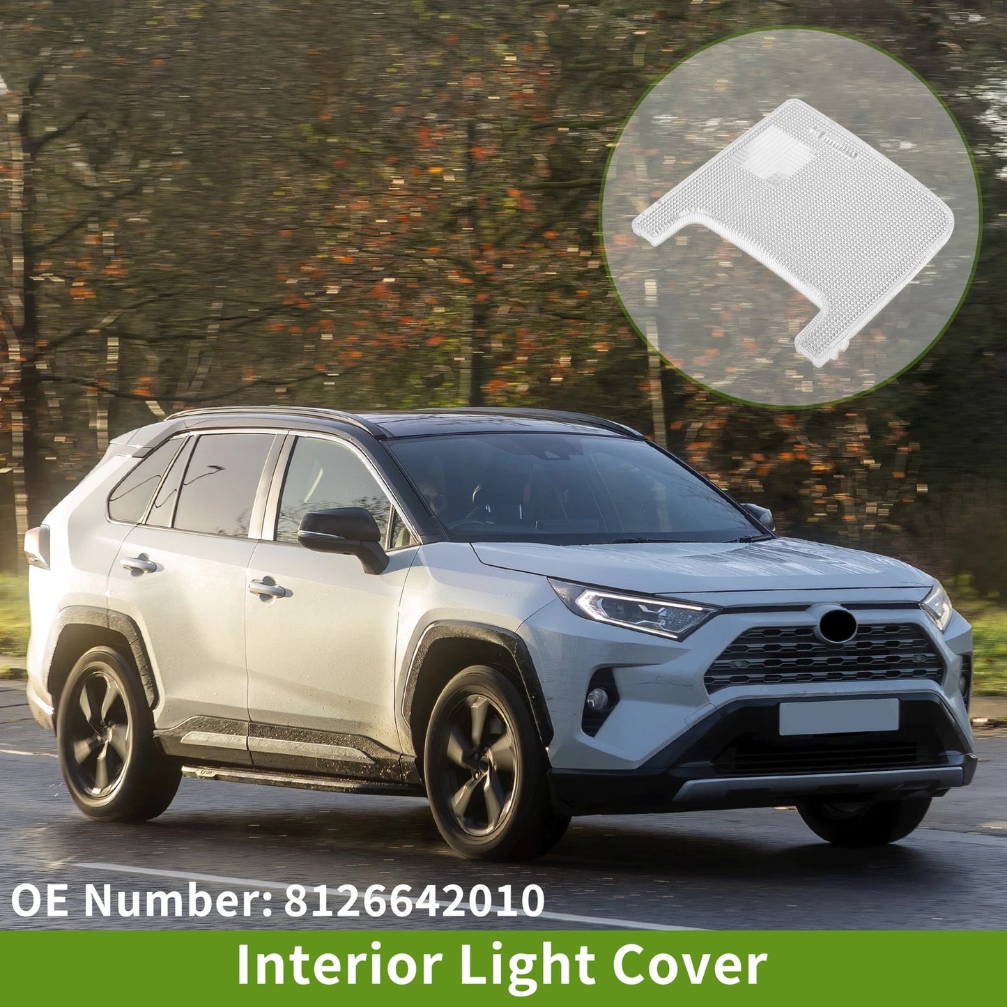 1pc Front Right Interior Light Cover for Toyota RAV4 (2006-2012)