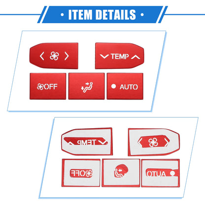 5 x Car Back AC Control Switch Button Covers for Toyota Highlander (2020-2022)