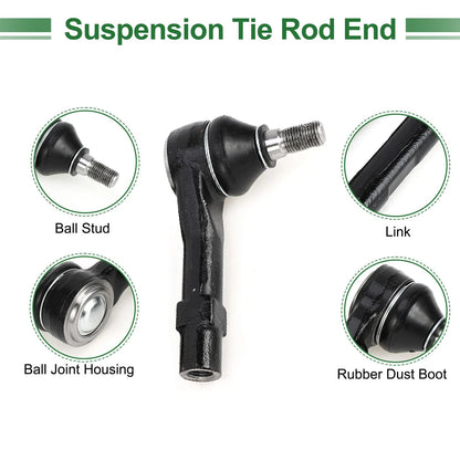 10pcs Front Suspension Tie Rod Ends Sway Bar Links for Ford Explorer (2002-2003)