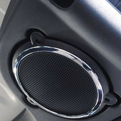 Silver Top Roof Speaker Cover Rings for Jeep Wrangler JK (2007-2014)
