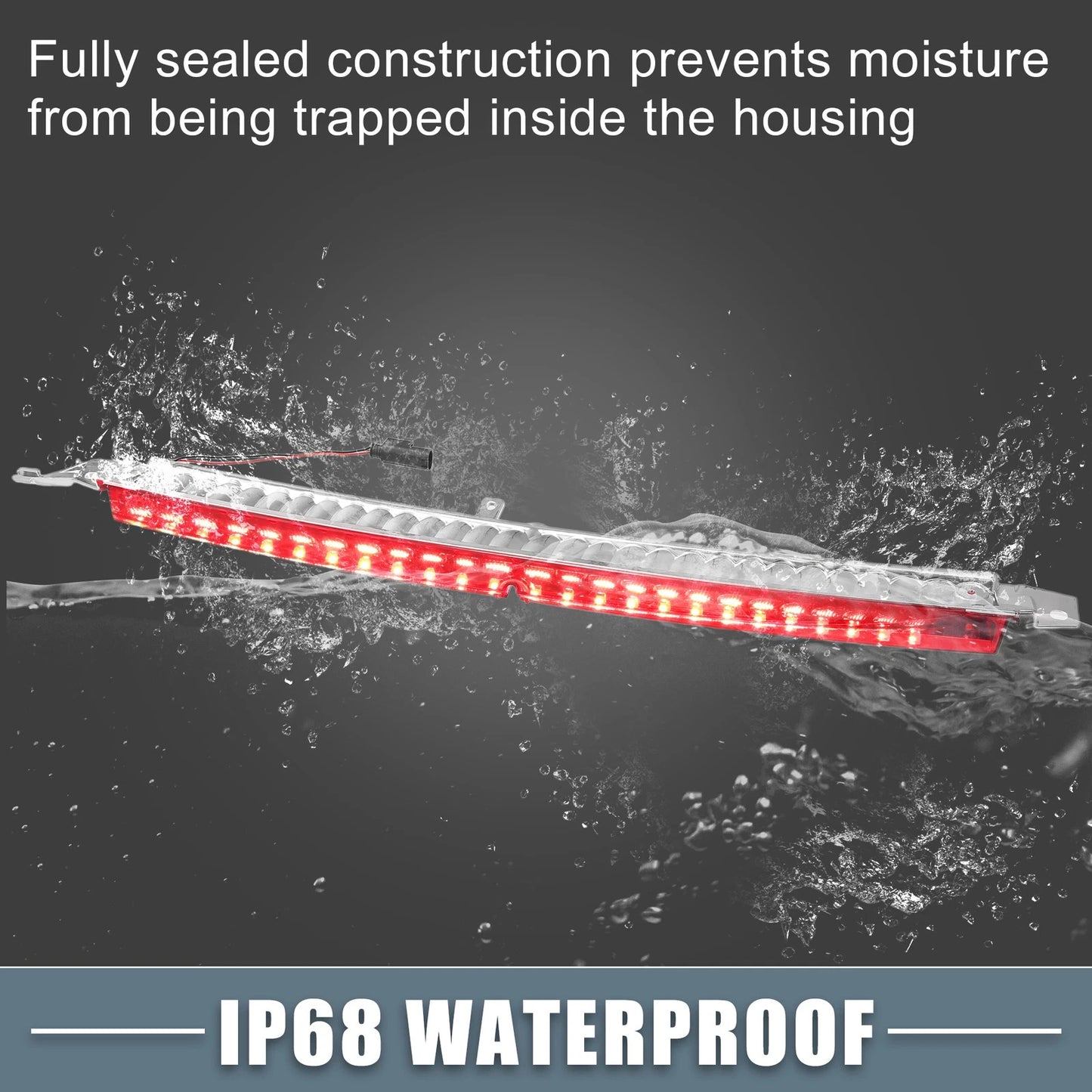 Tail High Mount Brake Stop Light for BMW 535xi (2008) - Rear Red