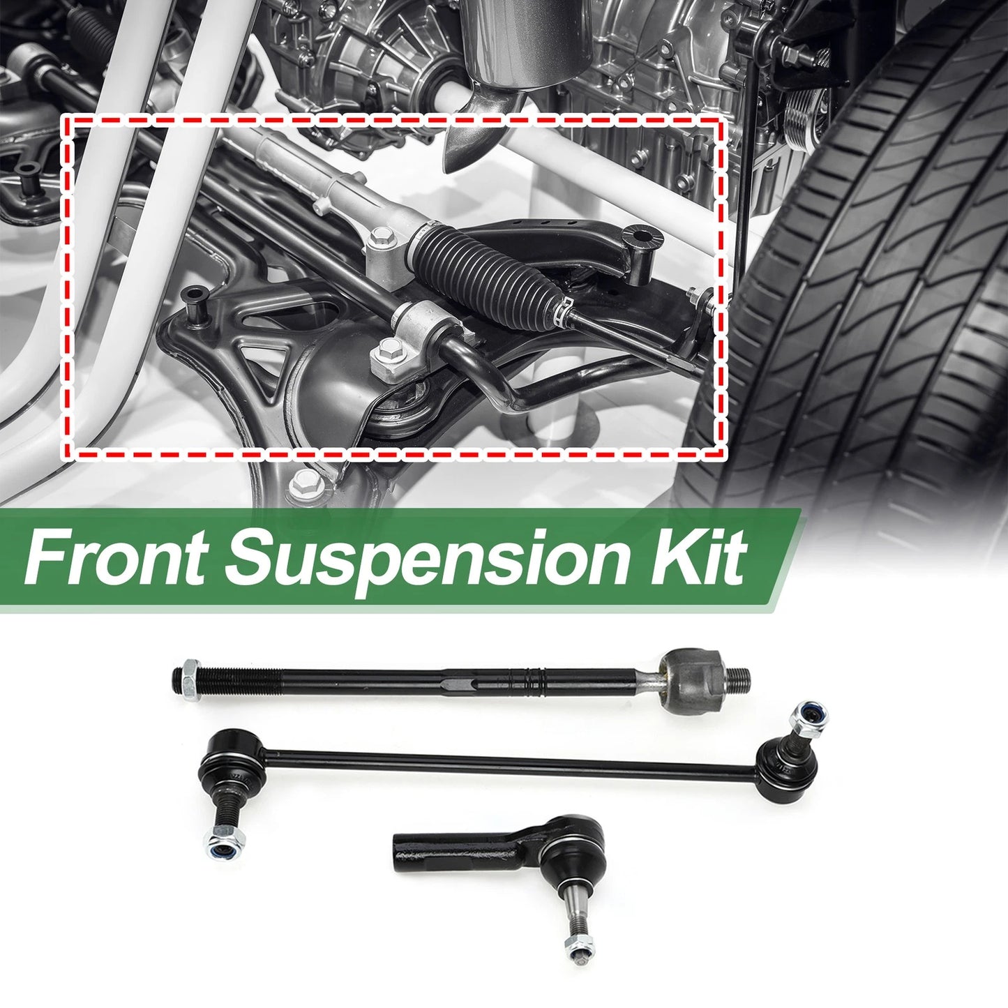 6 x Front Suspension Tie Rod End for Buick Regal