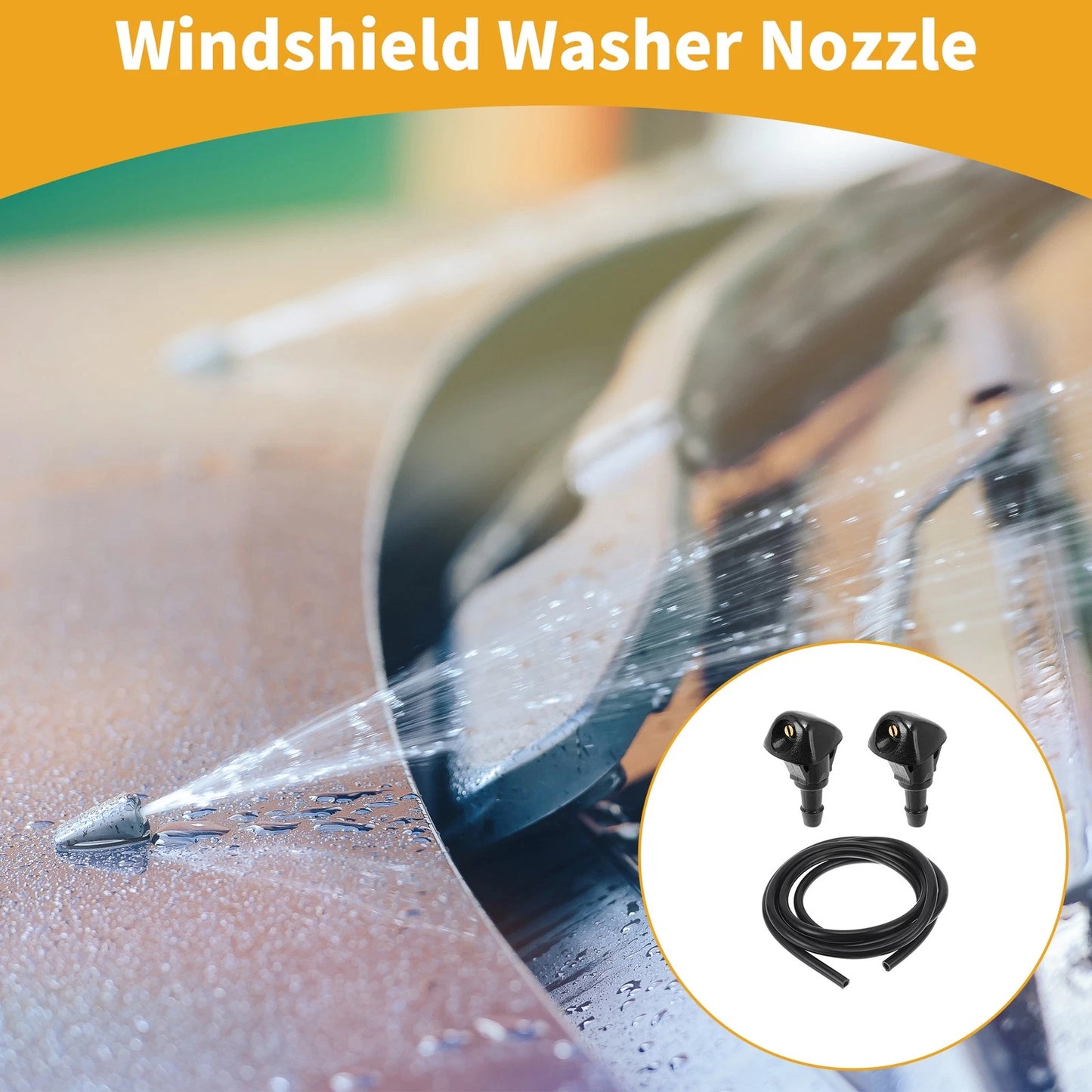 Windshield Washer Nozzle Kit for Honda Civic, Acura TSX (1992-2005)