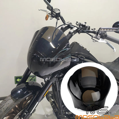 Headlight Fairing Windshield for Harley Softail FXBB Street Bob Dyna XL1200