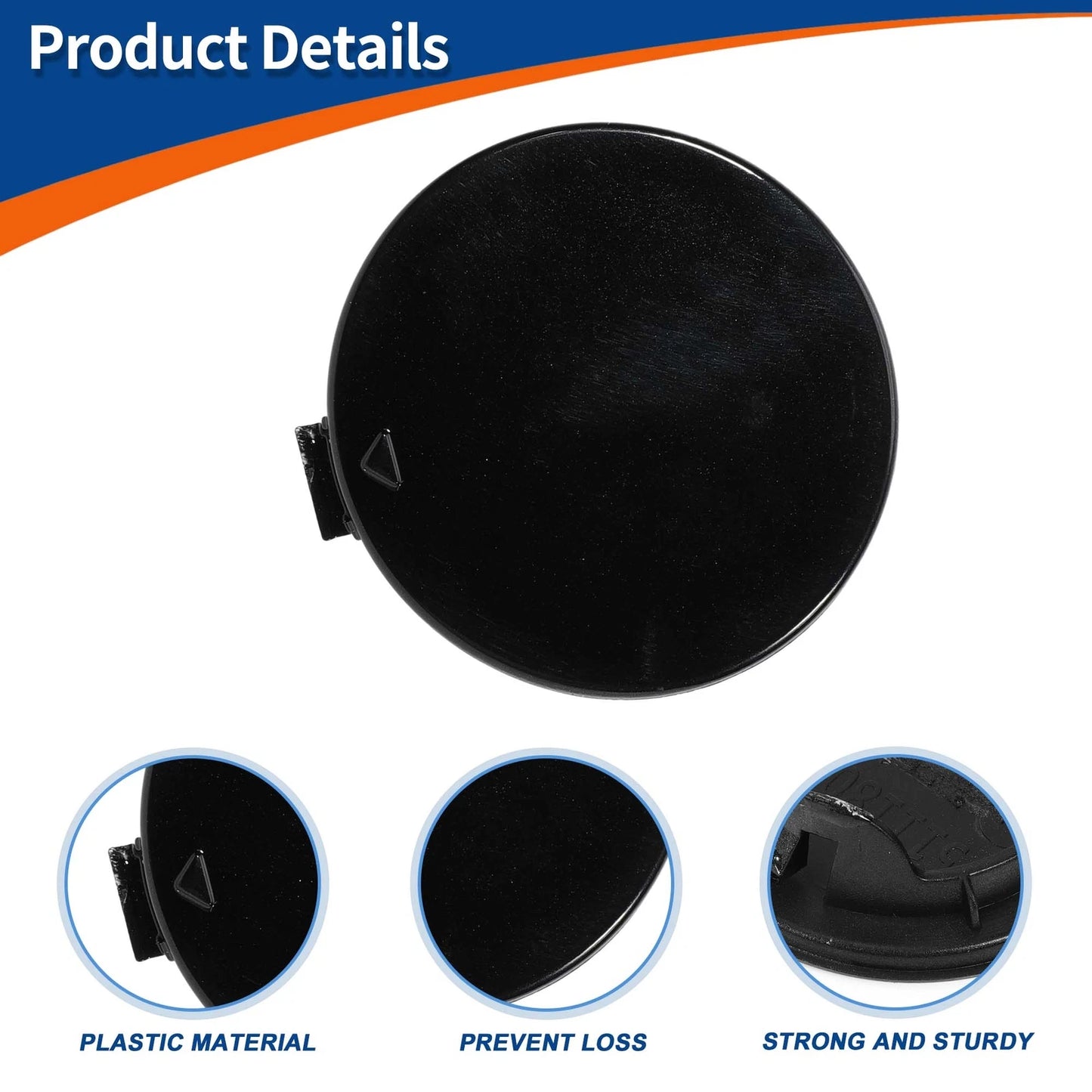Tow Hook Cover for BMW E81 E87 (2004-2011) Black Sapphire