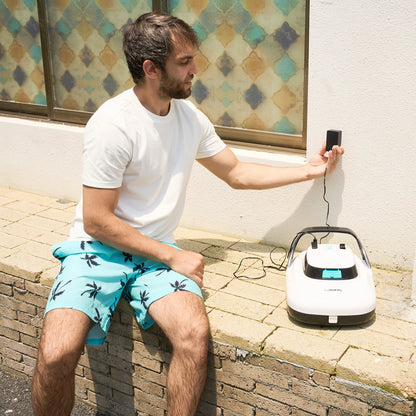 Cordless Pool Vacuum Robotic Cleaner for All Pools - Automatic, Self-Parking