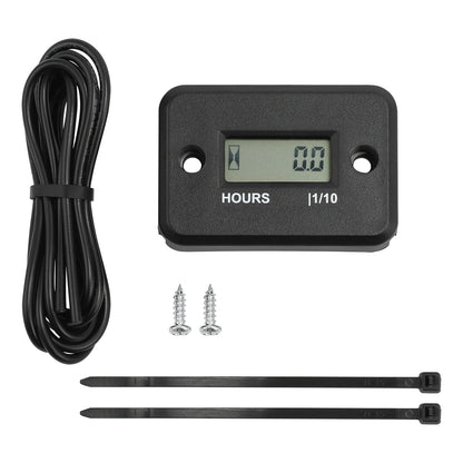 Waterproof Hour Meter for Motorcycle ATV Snowmobile Boat Dirt Quad Bike