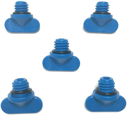 Manifold Block Drain Blue Plug Kit for Mercruiser 22-806608A1, 5X