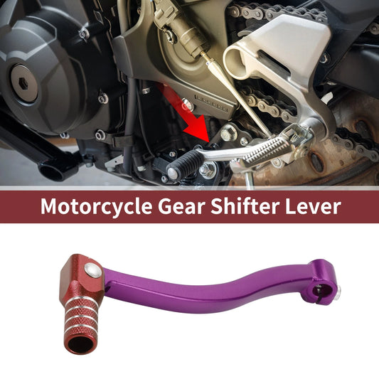 Folding Gear Shifter Lever for Kayo T6 Purple Lever Red Head