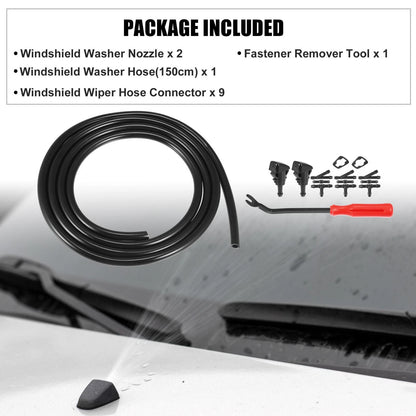 15x Front Windshield Washer Nozzle Kit for Dodge Avenger (2008-2011)