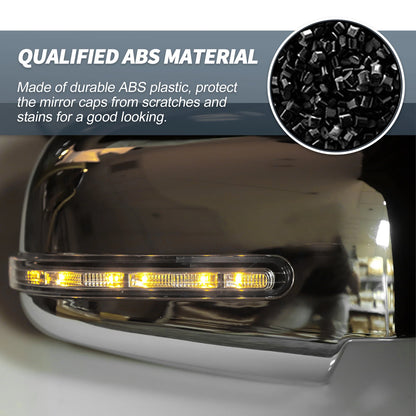 Chrome Plated Rearview Mirror Cover Overlay for Mitsubishi L200 (2006-2023)